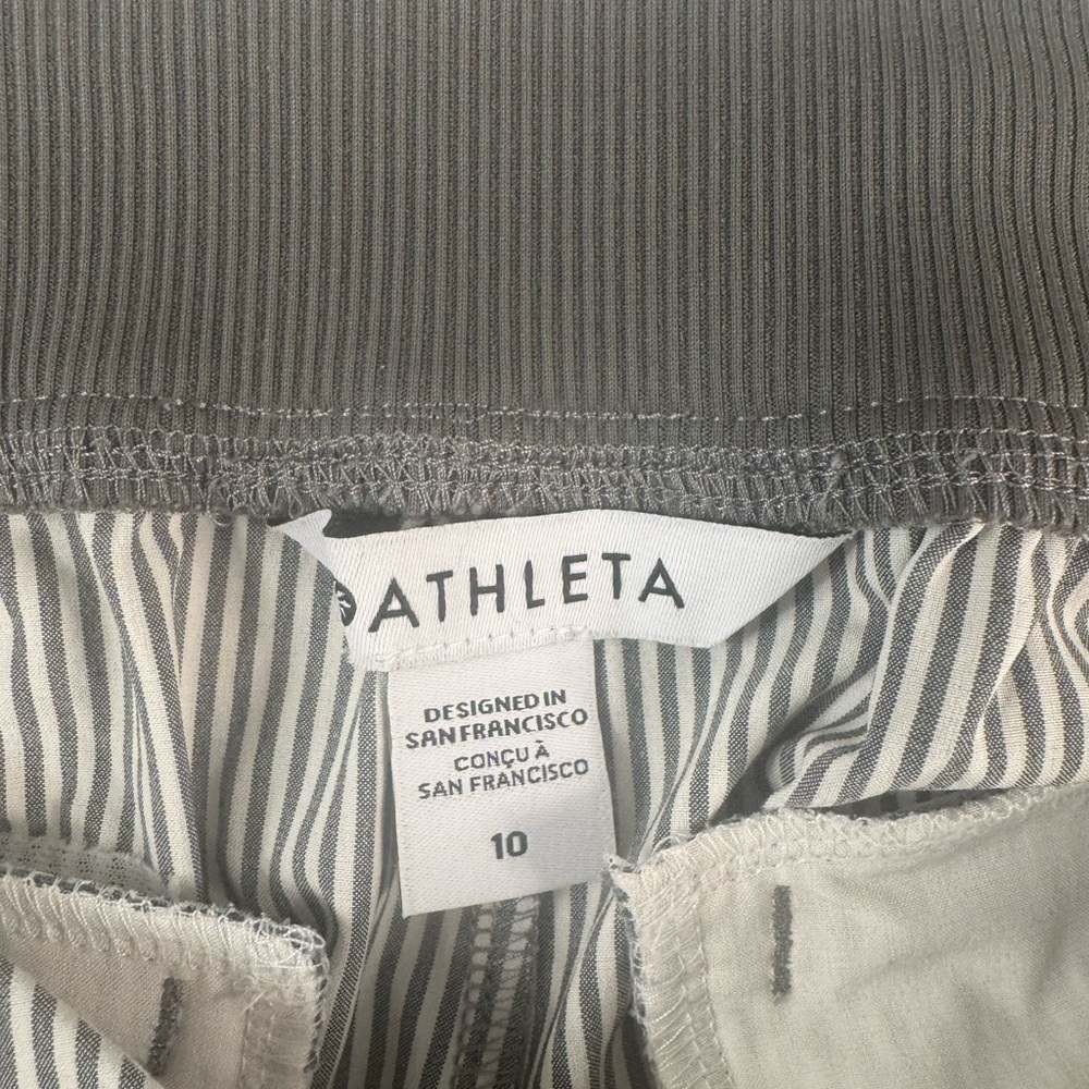 Athleta Brooklyn Ankle Pants Women's Size 10 City Stripe - Picture 5 of 7
